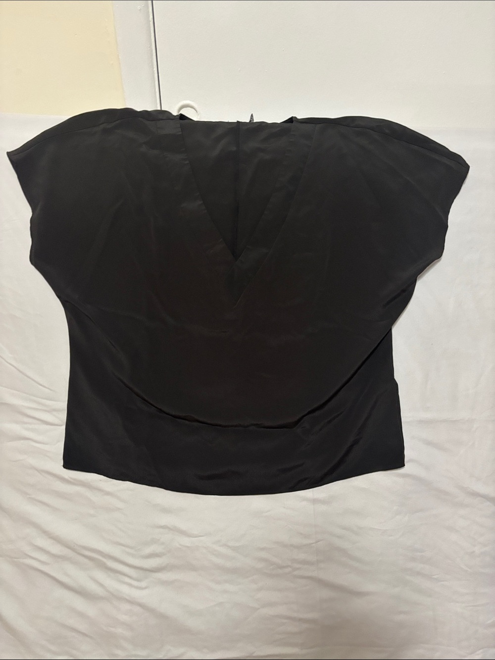 ASOS Black V-Neck Boxy Blouse
